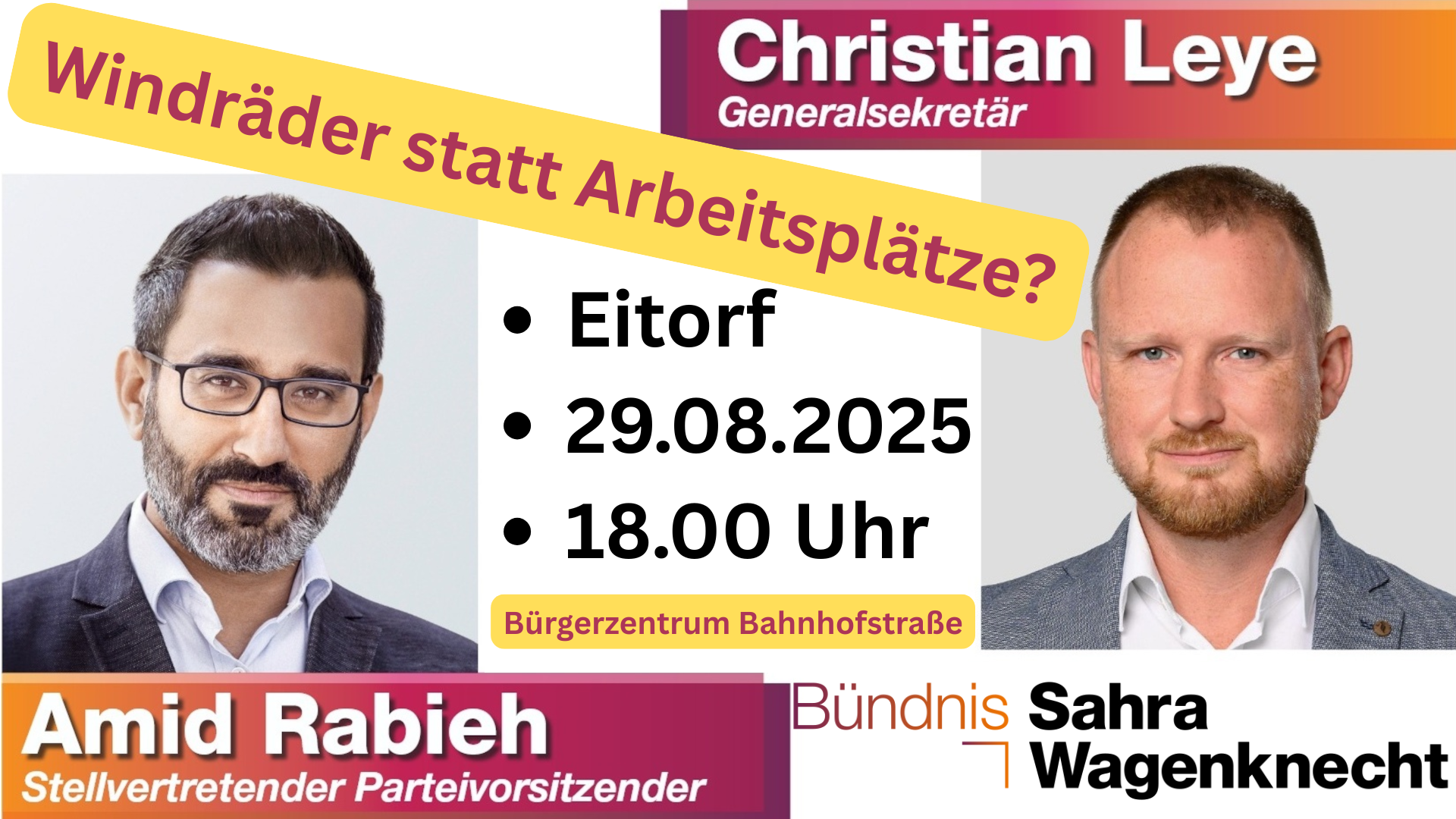 Das BSW Rhein-Sieg lädt ein!